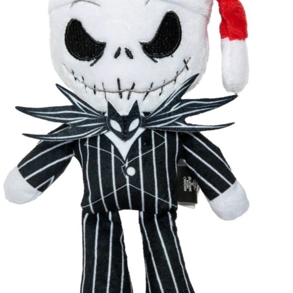 Nightmare Character Plush dog toy  - White & Black Holiday Hat